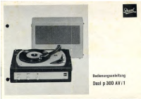 Dual P-300-AV-1-Owners-Manual